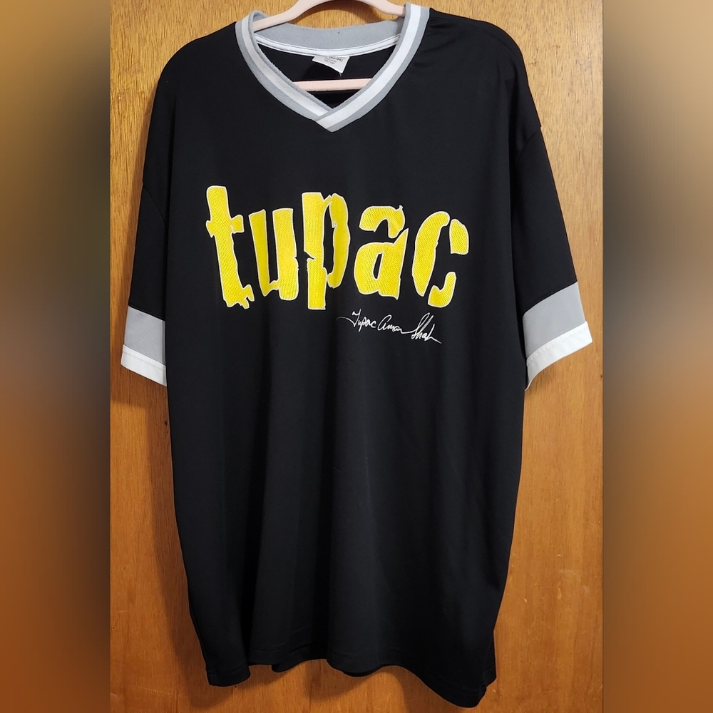 Tupac Black and Canary Men's Jersey